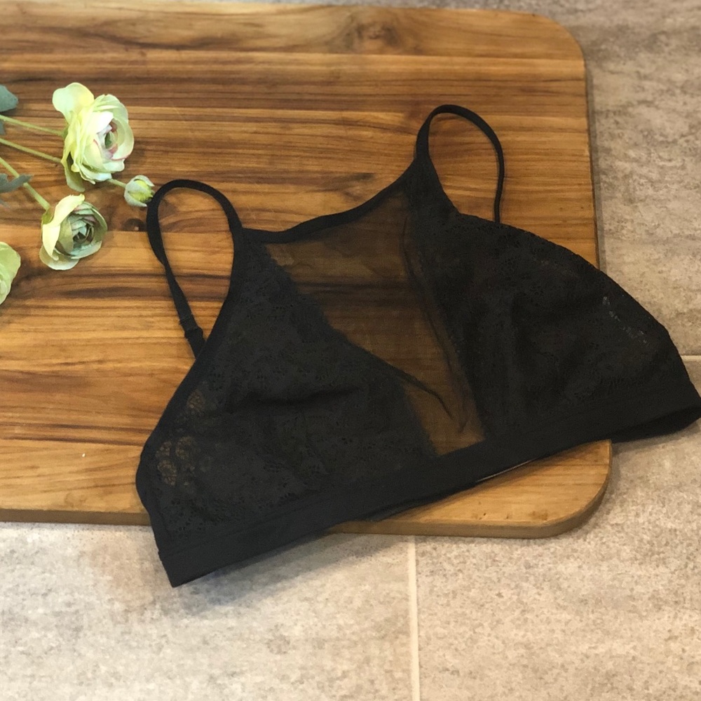 Victoria Secret Black Mesh Bralette